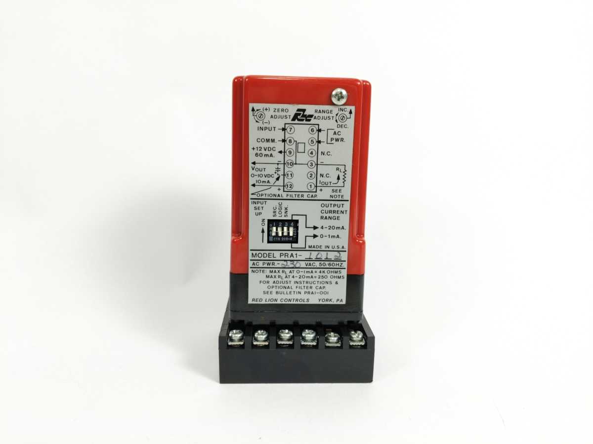 Red Lion Controls PRA1-1012 Signal Conditioner/Transmitter