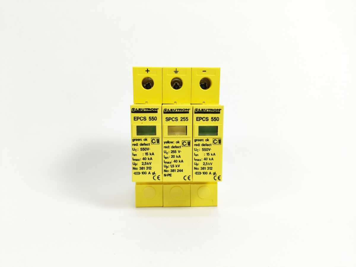 Leutron 39 50 36 EP Y2+1 PV 1000 EPCS 550 + SPCS 255 Surge Protector