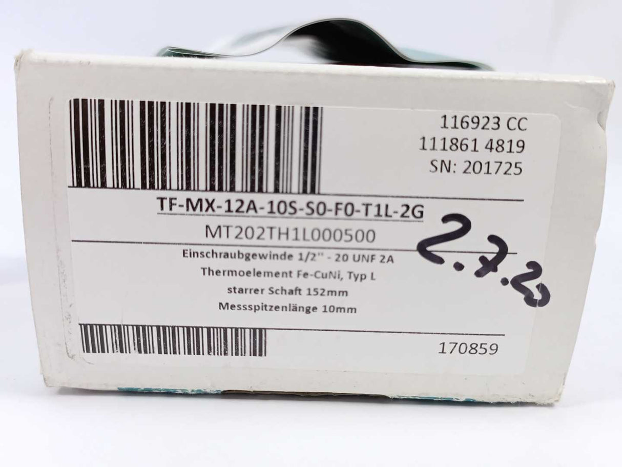 Gneuss Kunststofftechnik GmbH TF-MX-12A-10S-S0-F0-T1L-2G Temperature Sensor