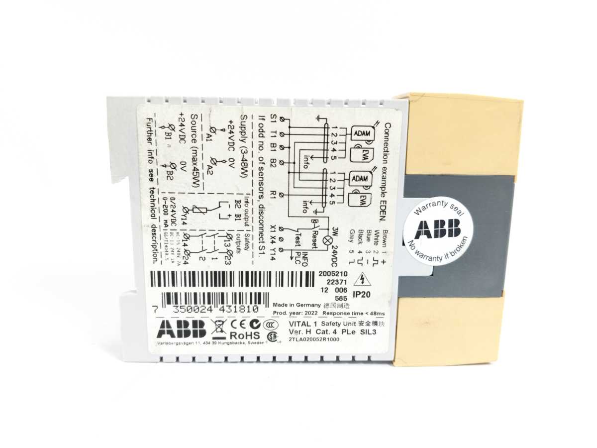 ABB 2TLA020052R1000 Vital 1 Safety Controller