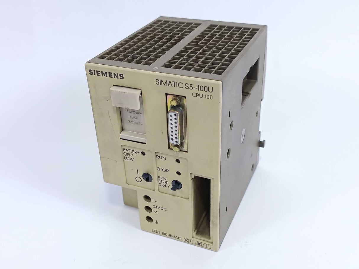 Siemens 6ES5100-8MA01 Central Processing Unit for S5-100U
