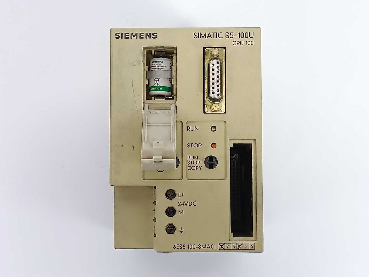 Siemens 6ES5100-8MA01 Central Processing Unit for S5-100U