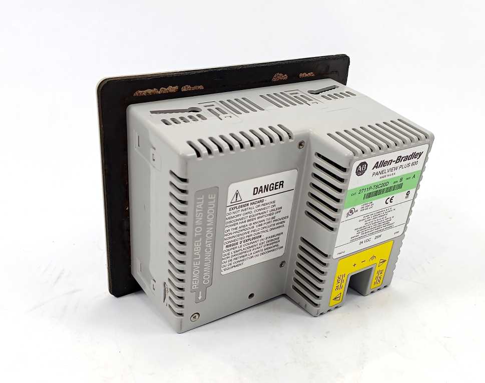 AB 2711P-T6C20D SER.B, REV.A, PANELVIEW PLUS 600