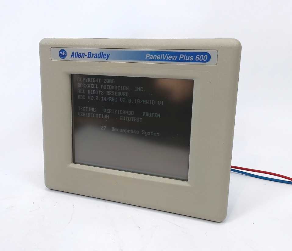 AB 2711P-T6C20D SER.B, REV.A, PANELVIEW PLUS 600