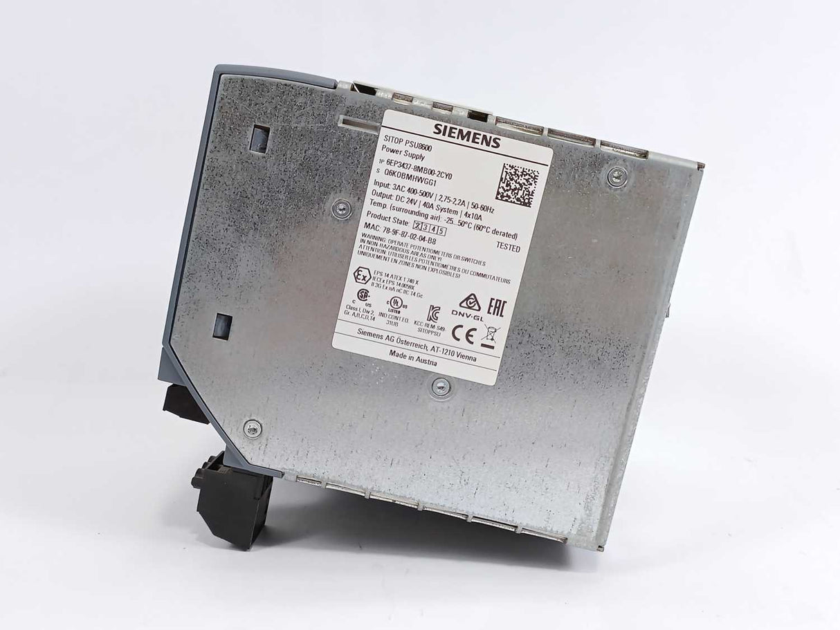 Siemens 6EP3437-8MB00-2CY0 SITOP PSU8600 POWER SUPPLY