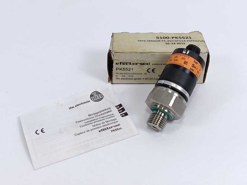 Ifm Electronic PK5521 Pressure Sensors PK-250-SFG14-PSPKG/US/ /W