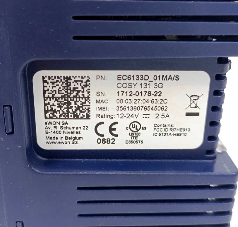 eWON EC6133D_01MA/S Networking Router COSY 131 3G