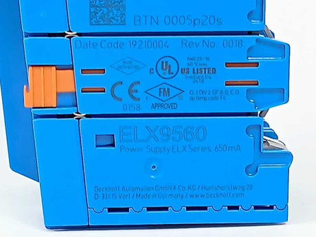 Beckhoff ELX9560 Power supply terminal, 24 V DC, electrically isolated