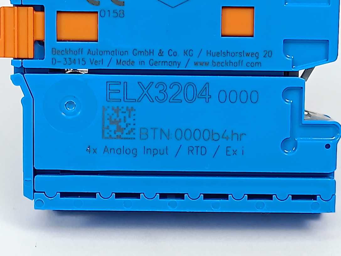 Beckhoff ELX3204 EtherCAT Terminal, 4-channel analog input