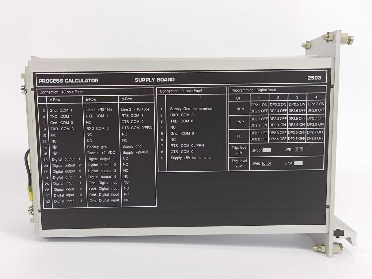 PR Electronics 2503C Process Calculator CPU Board+Supply Board