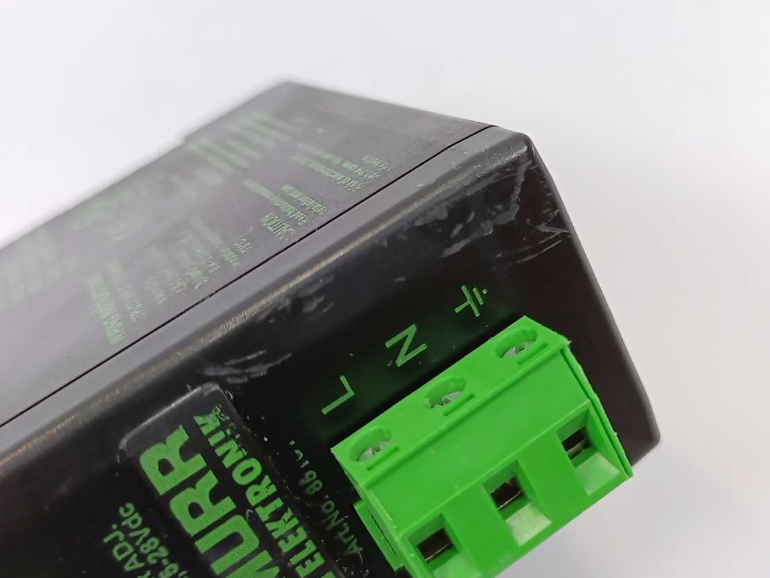 MURR Elektronik 85161 Switch Mode Power Supply 100-240VAC. 24VDC 1.3A