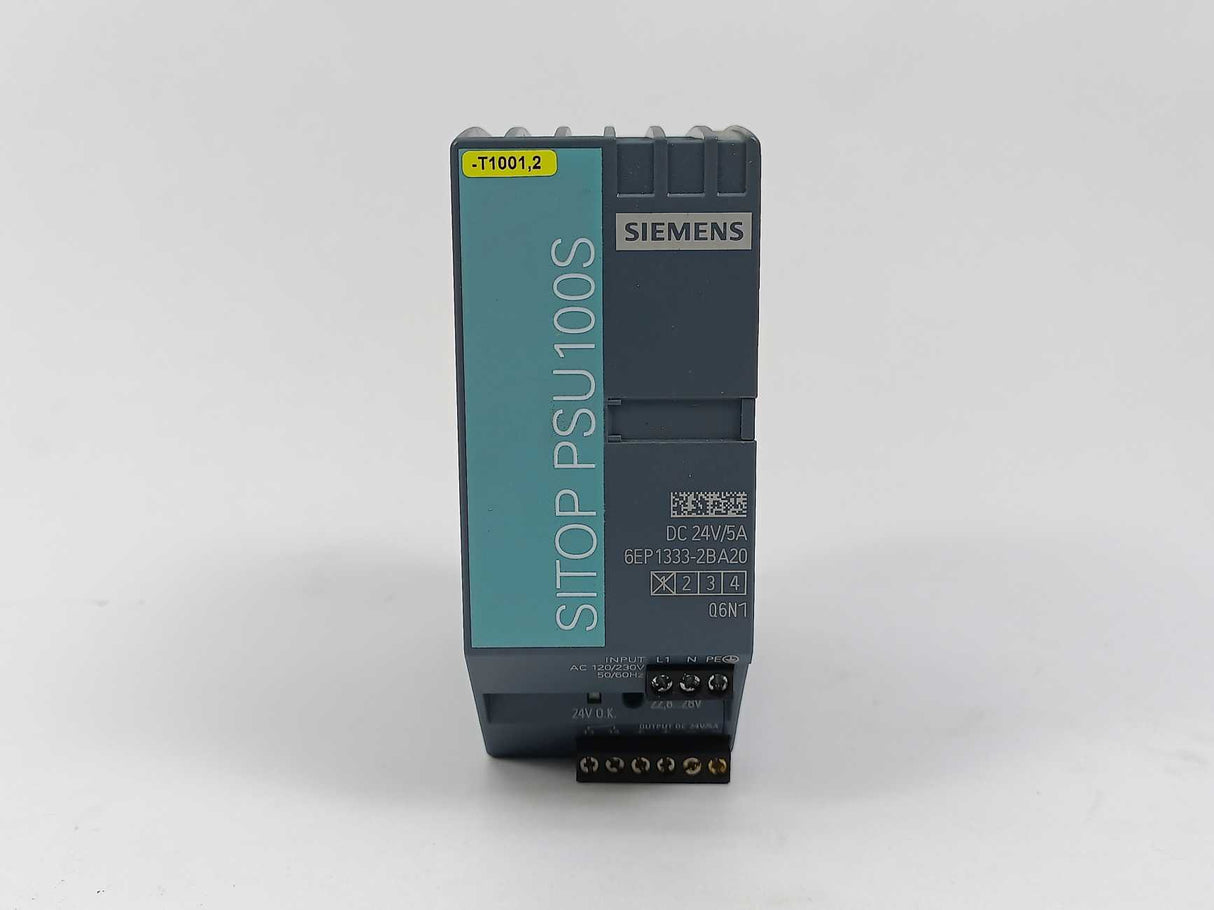 Siemens 6EP1333-2BA20 SITOP PSU100S 24 V/5 A Stabilized Power Supply