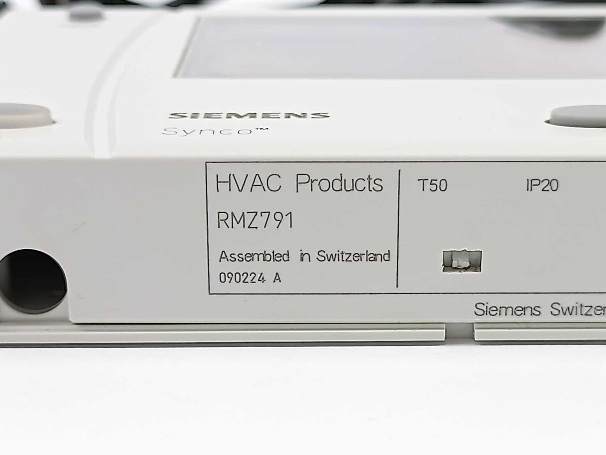 Siemens RMZ791 Detached operator unit, HVAC products