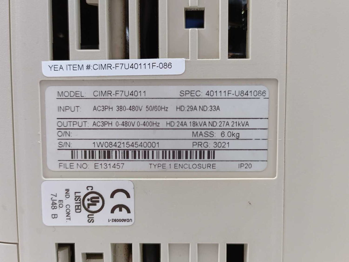 YASKAWA CIMR-F7U4011 Varispeed F7