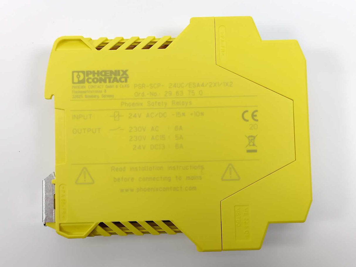Phoenix Contact 2963750 PSR-SCP-24UC/ESA4/2X1/1X2 Safety Relay