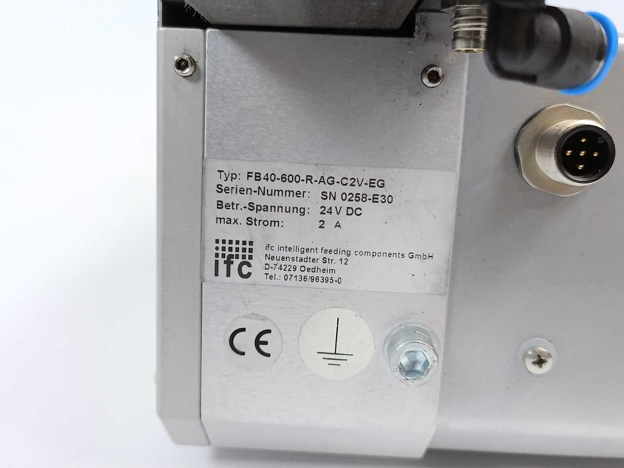 IFC / Intelligent Feeding Components FB40-600-R-AG-C2V-EG Belt Conveyor