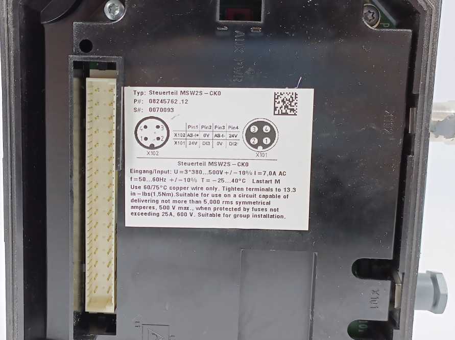 SEW 08245762.12 Steuerteil MSW2S-CK0 Movi-Switch Motor Starter