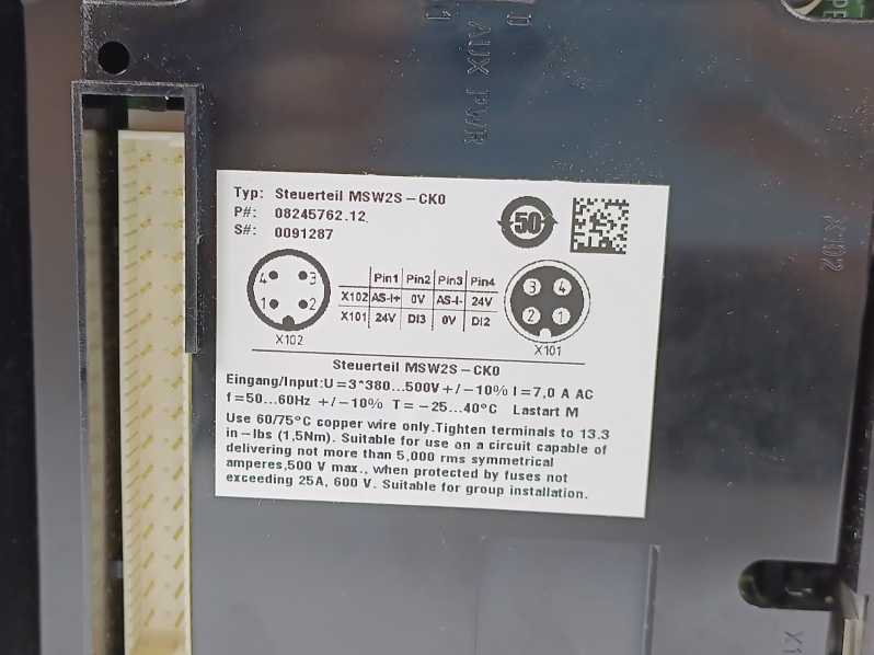 SEW 08245762.12 Steuerteil MSW2S-CK0 Movi-Switch Motor Starter