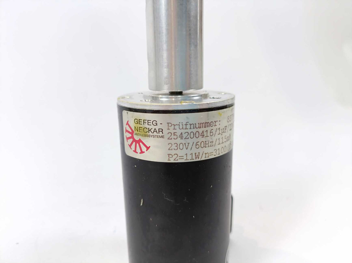 GEFEG-NECKAR 254200416 230V/60Hz/115mA, P2=11W/n=3100/0530E 837845