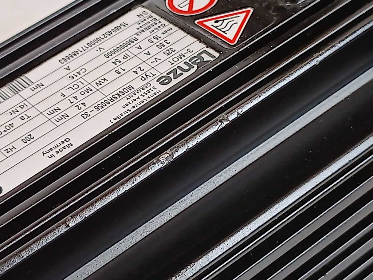 LENZE MDSKSRS056-33 Servo Motor 325V, 4.2Nm, 200Hz, 4000r/min