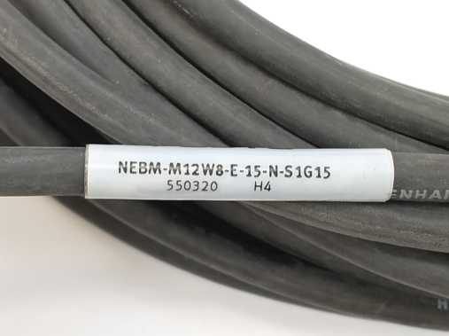 Festo 550320 NEBM-M12W8-E-15-N-S1G15 Encoder Cable 15m