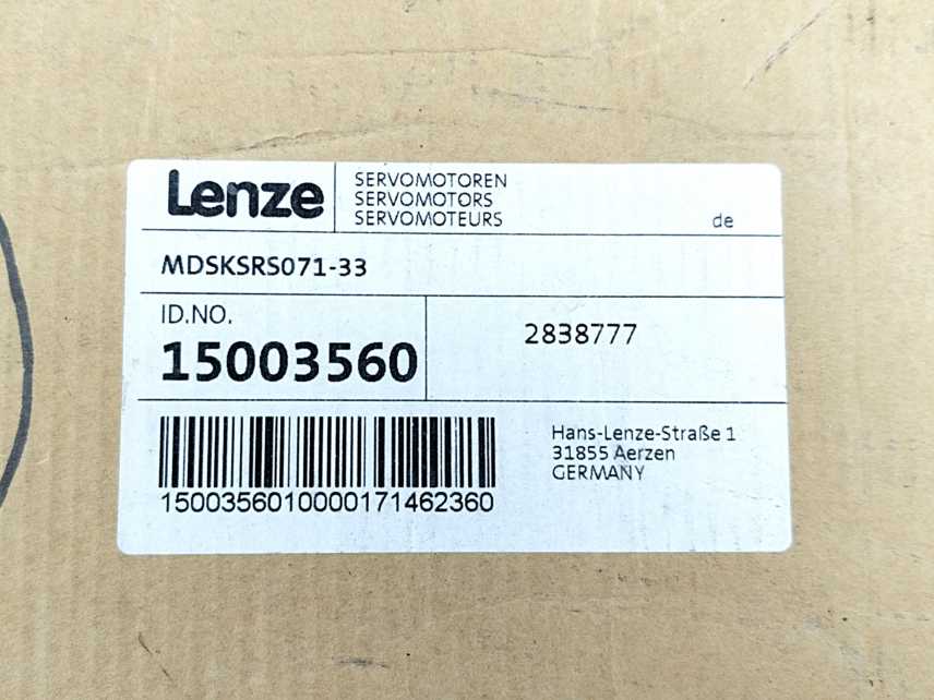 LENZE MDSKSRS071-33 15003560