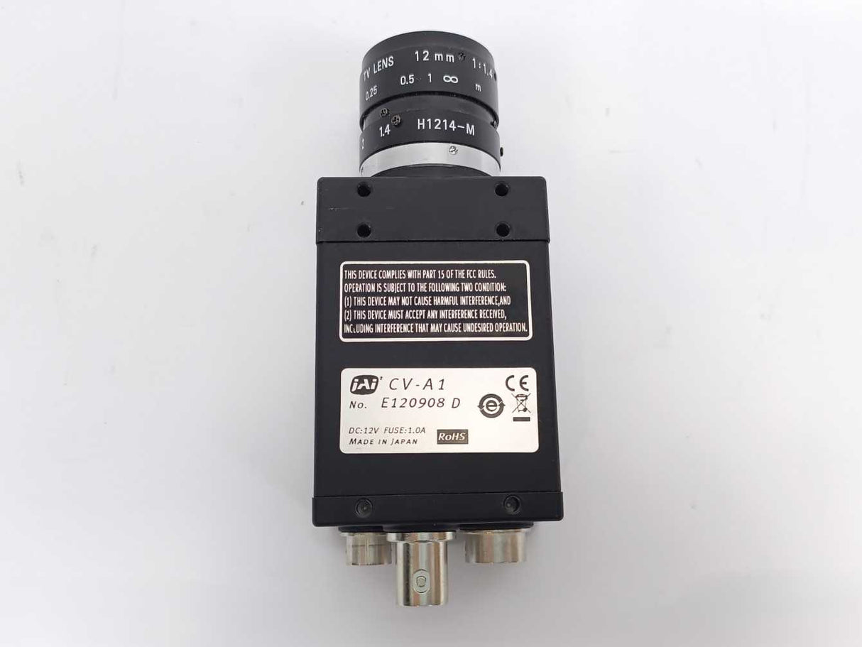 IAI CV-A1 Industrial Camera 12V 1A PENTAX 12mm TV Lens 1:1.4