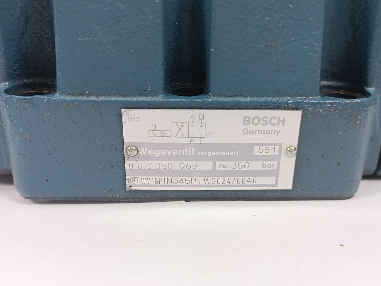 Bosch 0810050069 081WV16P1N345PTWS024/00A0 Pilot-Controlled Directional Valve