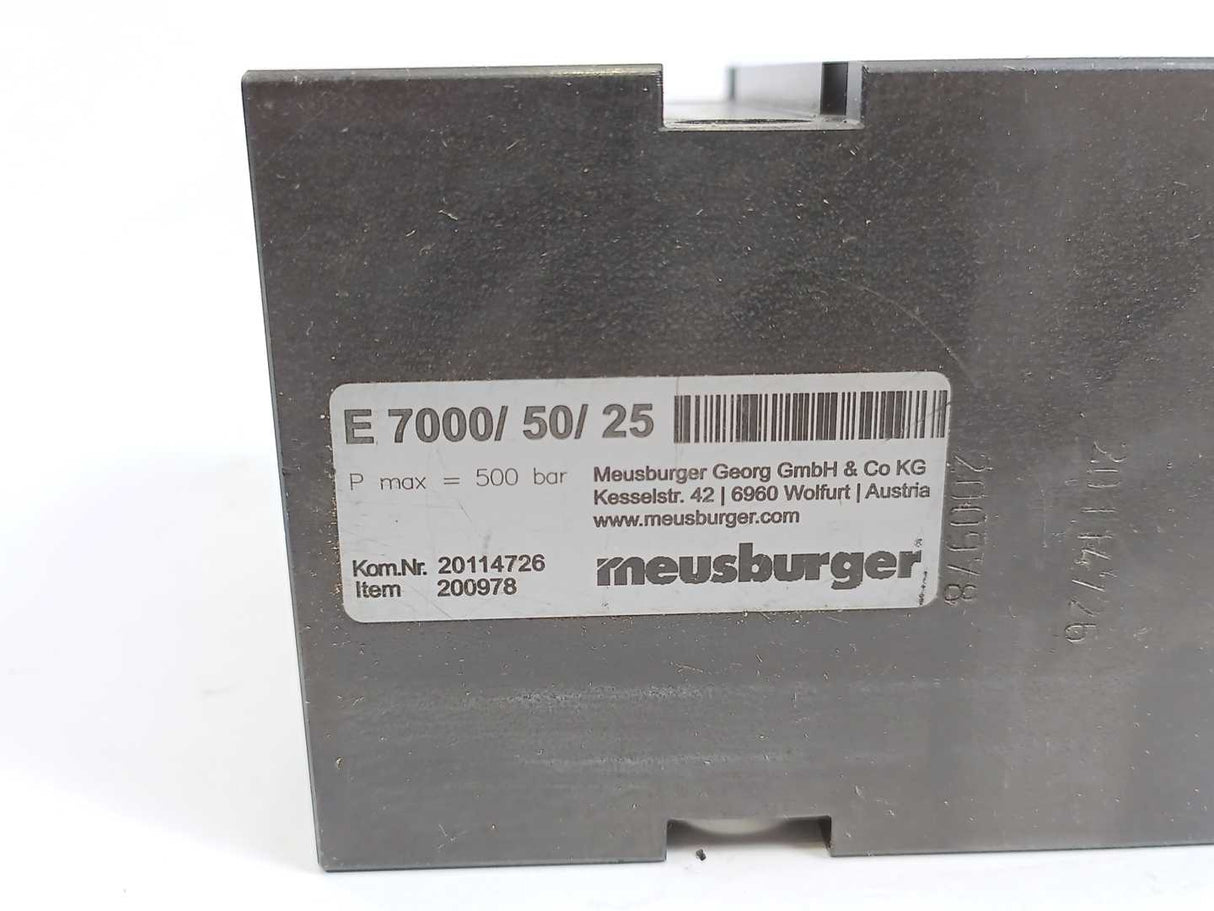 Meusburger 200978 E700/50/25 Block Cylinder