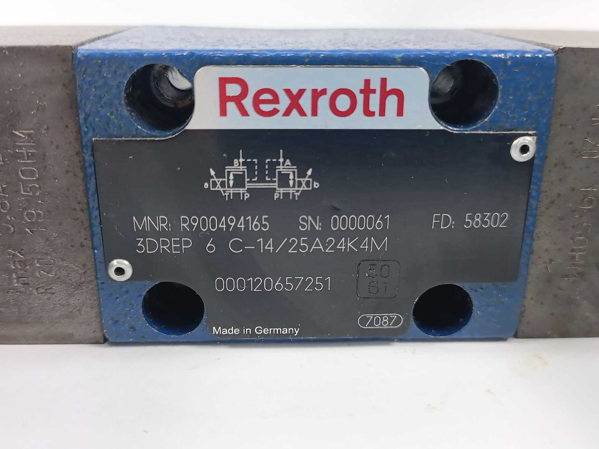 Rexroth R900494165 3DREP 6 C-14/25A24K4M Pressure Reducing Valve