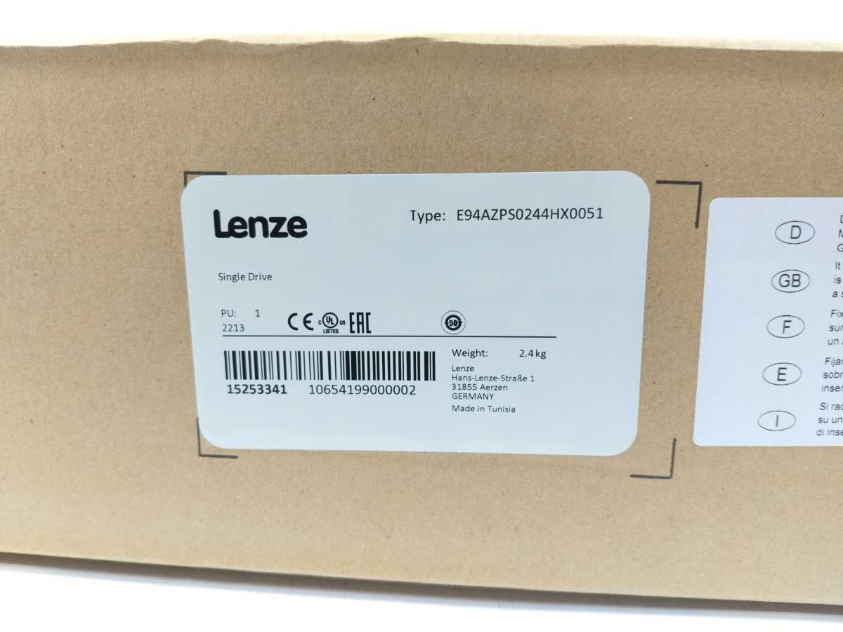 LENZE E94AZPS0244HX0051 15253341 Single Drive Backplane