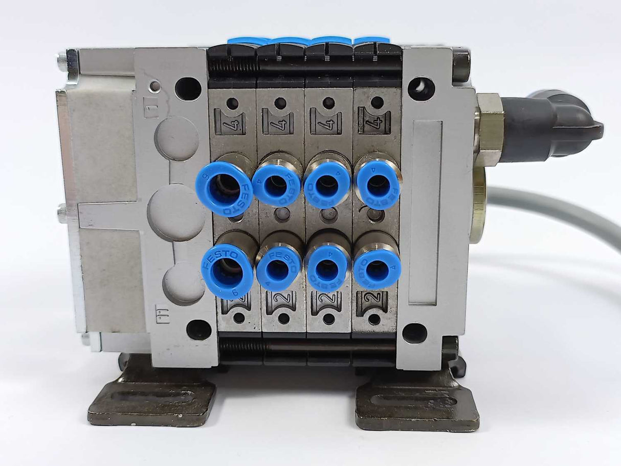 Festo 18200 CPV10-VI Valve Manifold w/ 3x 161416, 161414 & 18253