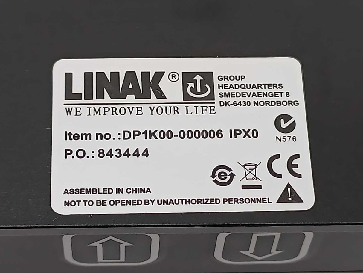 LINAK DP1K00-000006 IPXO Desk Panel W/ 2 Arrows