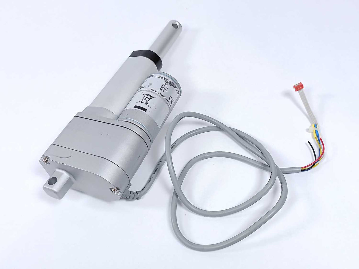 Transmotec DLA-24-10-A-050-POT-IP65 Linear Actuator, 24VDC, 250N, 50mm, 10:1