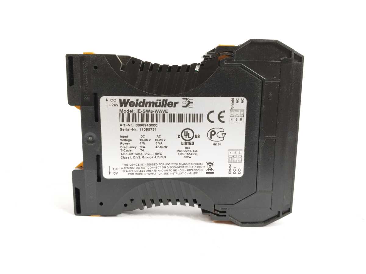 Weidmüller 8896940000 IE-SW5-WAVE Ethernet Switch