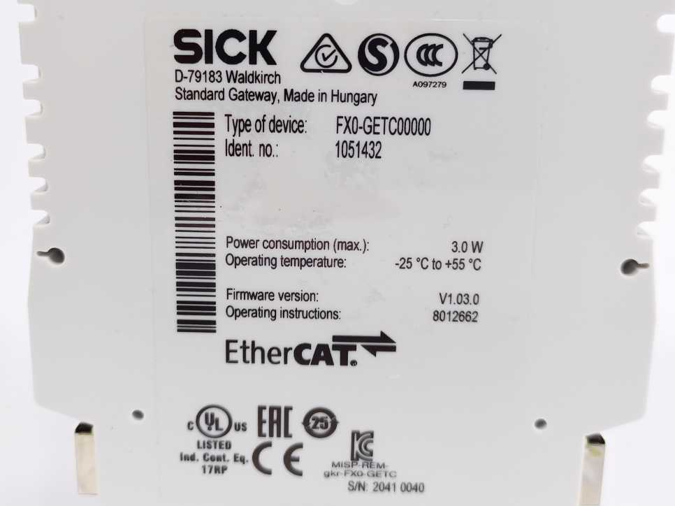 SICK 1051432 FX0-GETC00000 Safety Controller