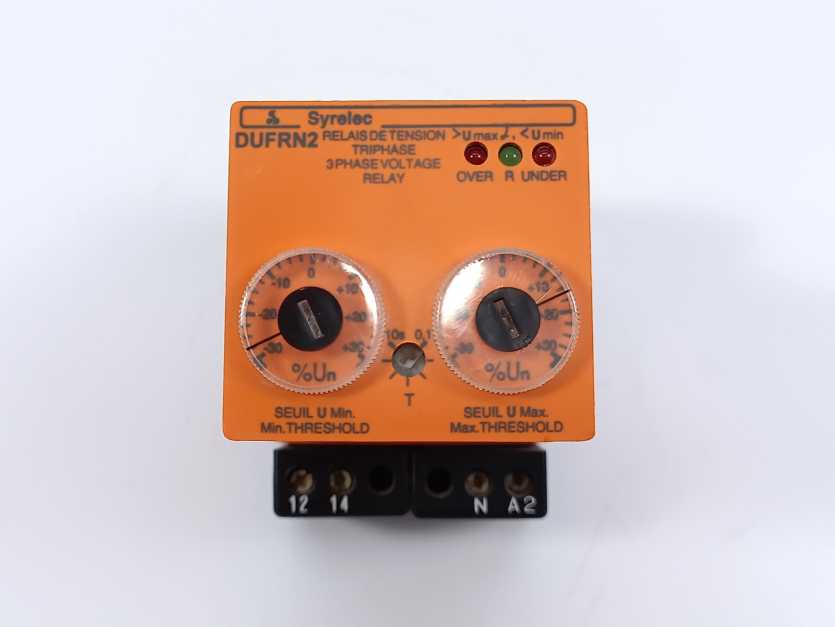 Crouzet Syrelec DUFRN2 3 Phase Voltage Relay