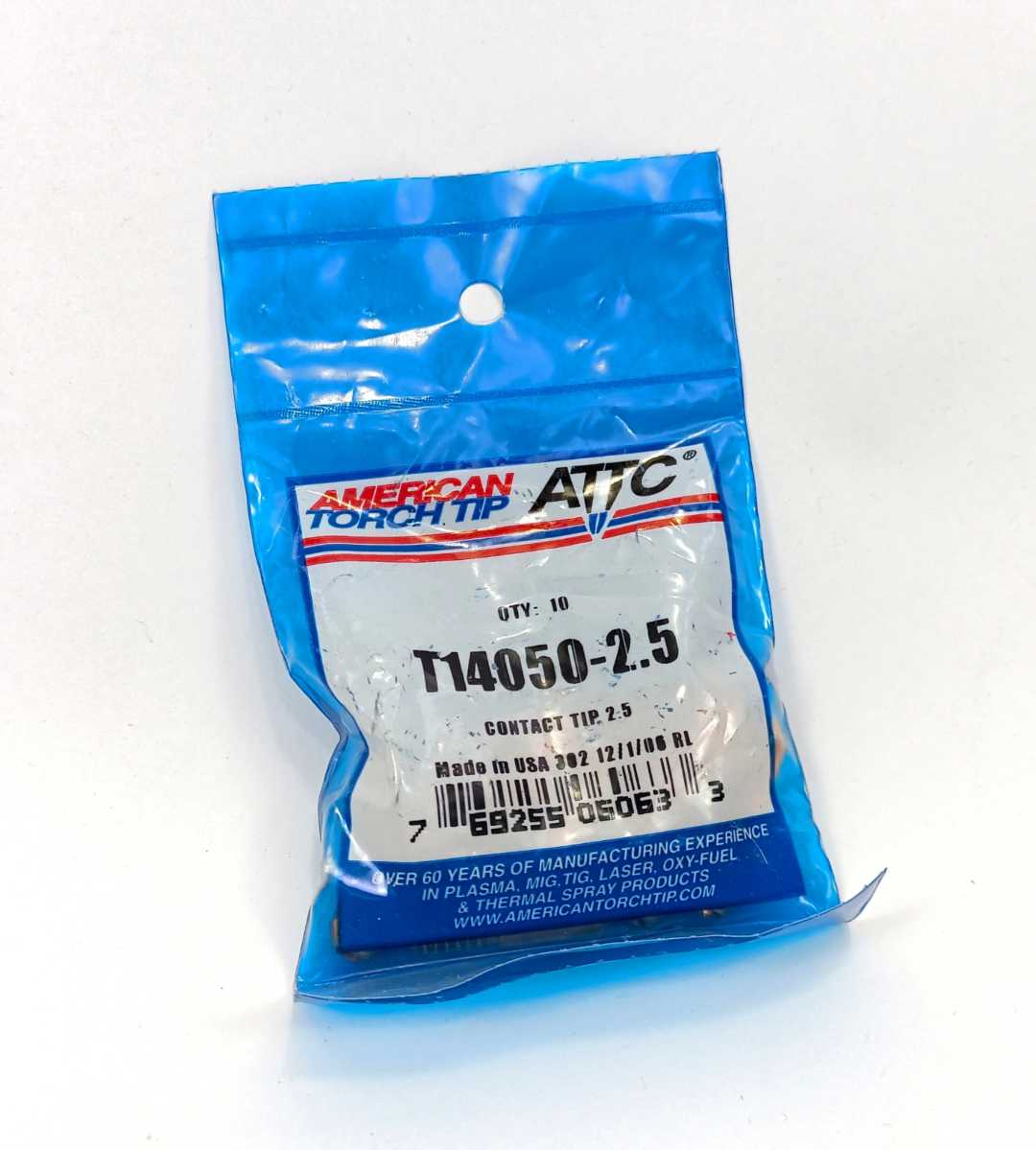 AMERICAN TORCH TIP T14050-2.5 Contact Tip Lincoln Style QTY:10