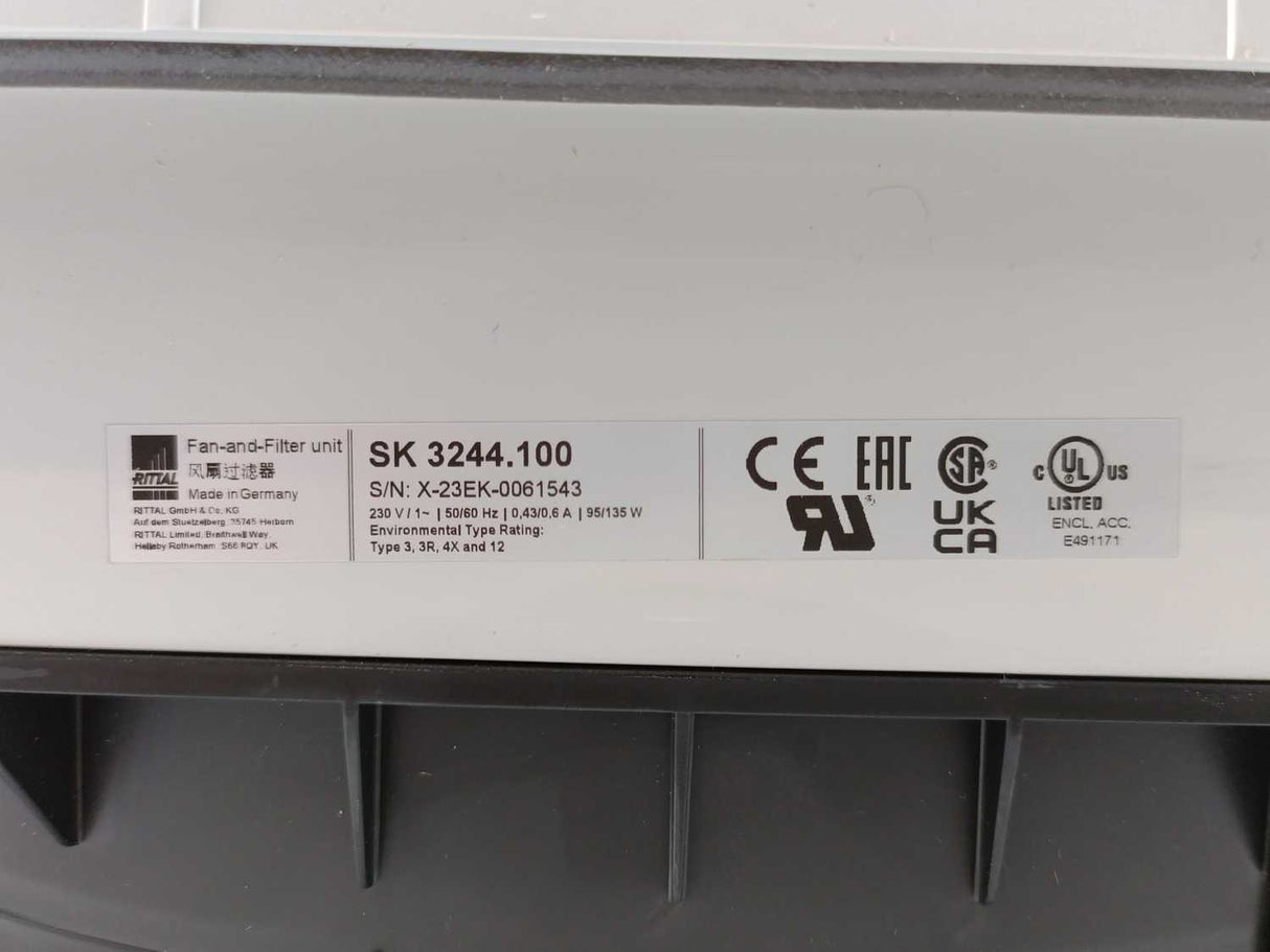 Rittal SK 3244.100 ventilation fan, 700m/h 230vac