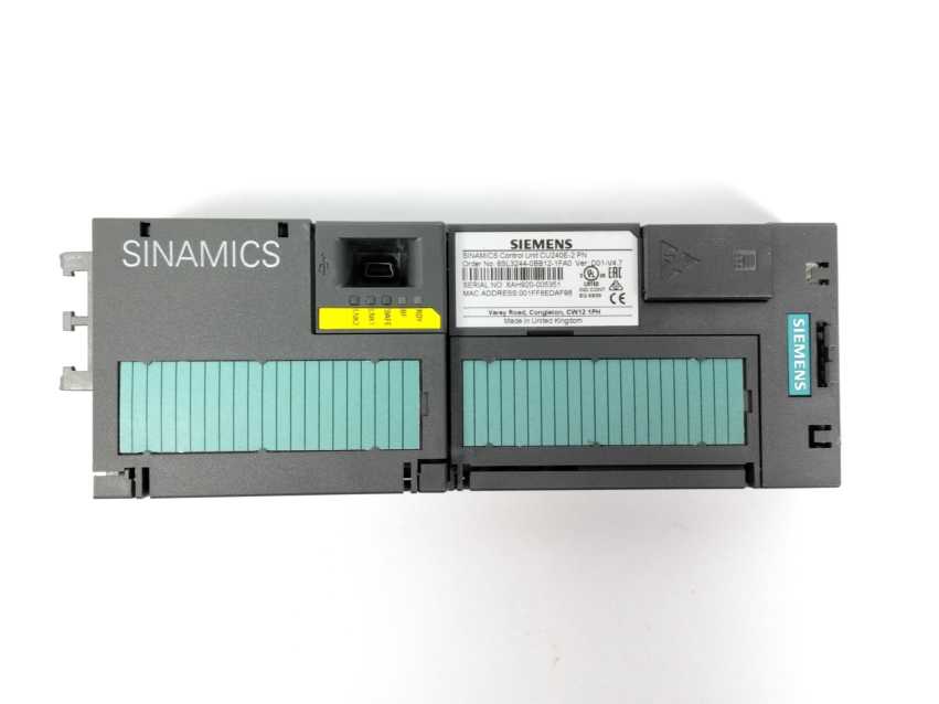Siemens 6SL3244-0BB12-1FA0 Sinamics Control Unit CU240E-2 PN
