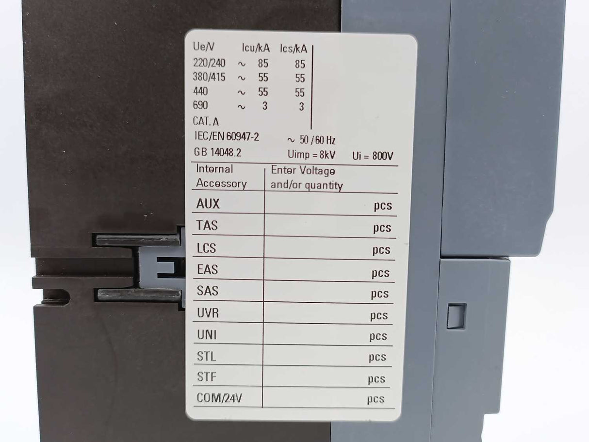 Siemens 3VA2225-5HL32-0AA0 Circuit Breaker 3VA2