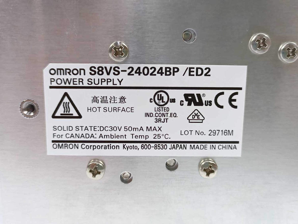 OMRON S8VS-24024BP 24V 10A Power supply