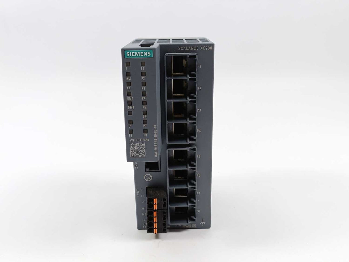 Siemens 6GK5208-0BA00-2AC2 Scalance XC208 Industrial Ethernet Switch