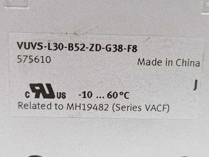 Festo 575610 VUVS-L30-B52-ZD-G38-F8 Solenoid Valve