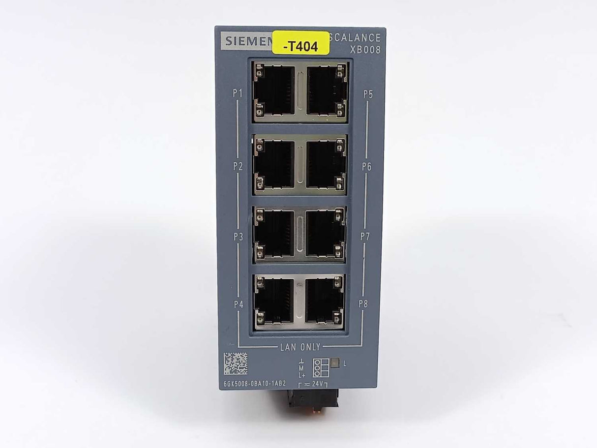 Siemens 6GX5008-0BA10-1AB2 SCALANCE XB008 Industrial Ethernet Switch