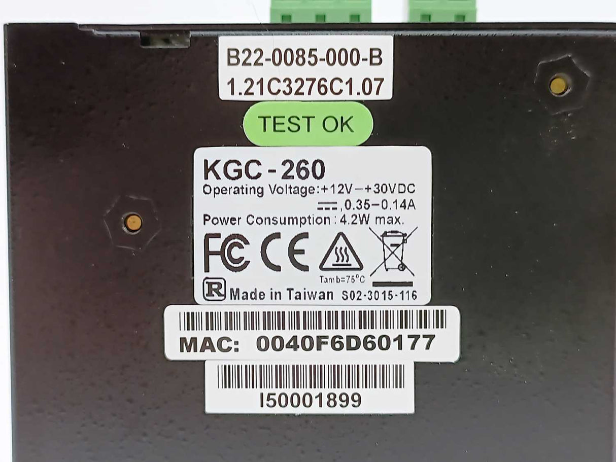 KTI Networks KGC-260 Industrial Gigabit Media Converter