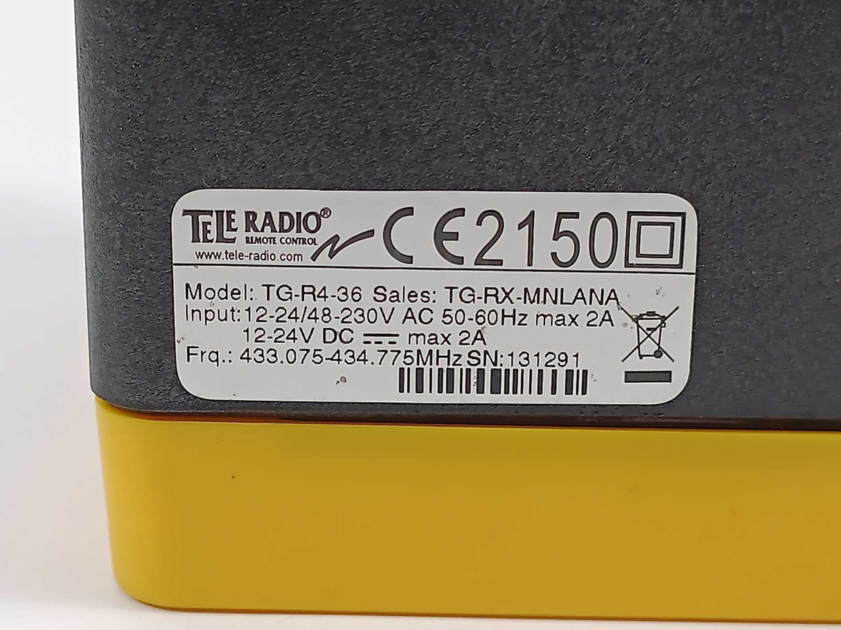 Tele Radio TG-R4-36 Tiger G2 Industrial Radio Receiver