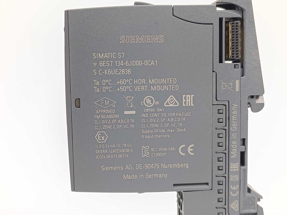 Siemens 6ES7134-6JD00-0CA1 Analog Input Module