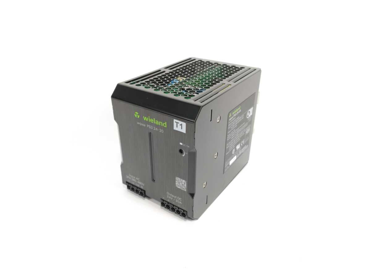 Wieland 81.000.6580.0 Wipos PS3 24V 20A Switching Power Supply