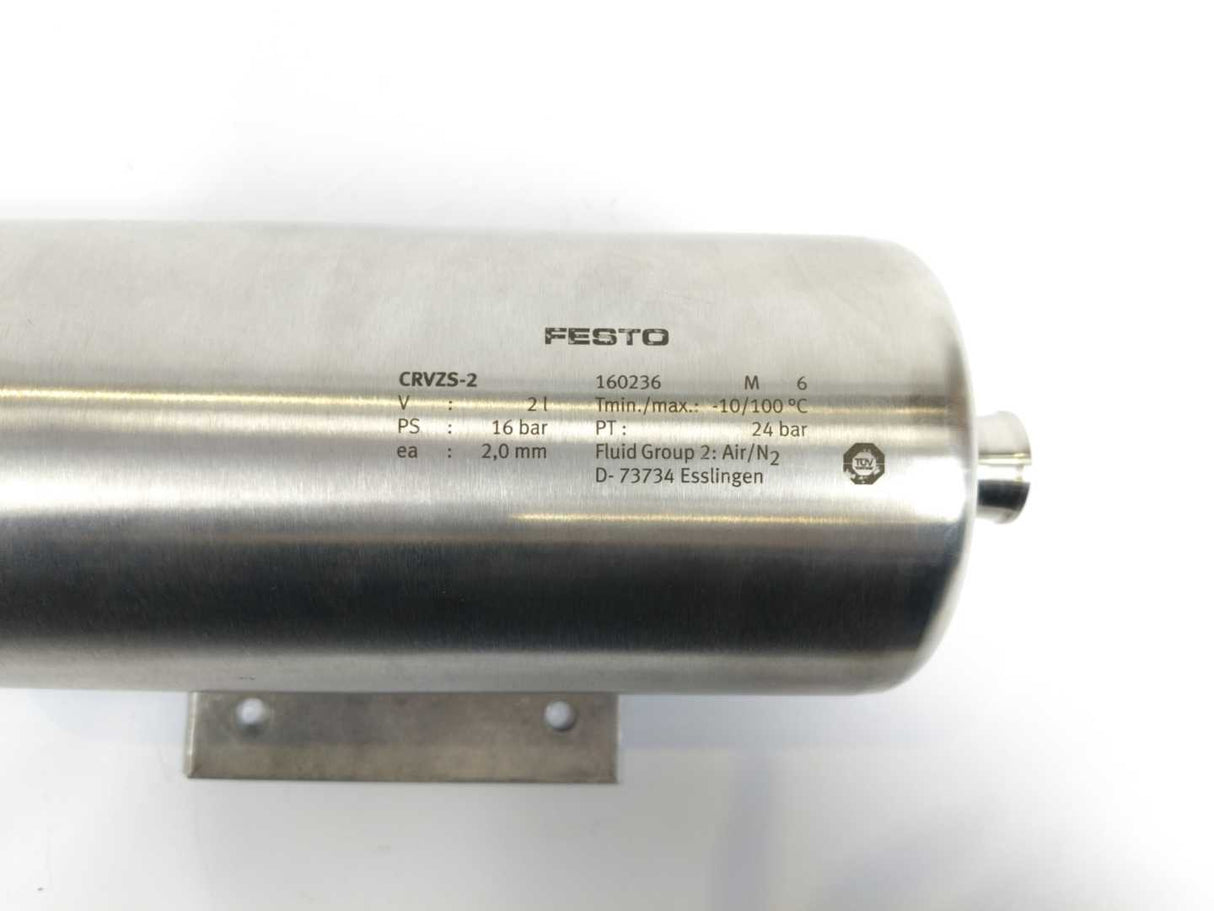 Festo CRVZS-2 Air reservoir, 2L, 16bar